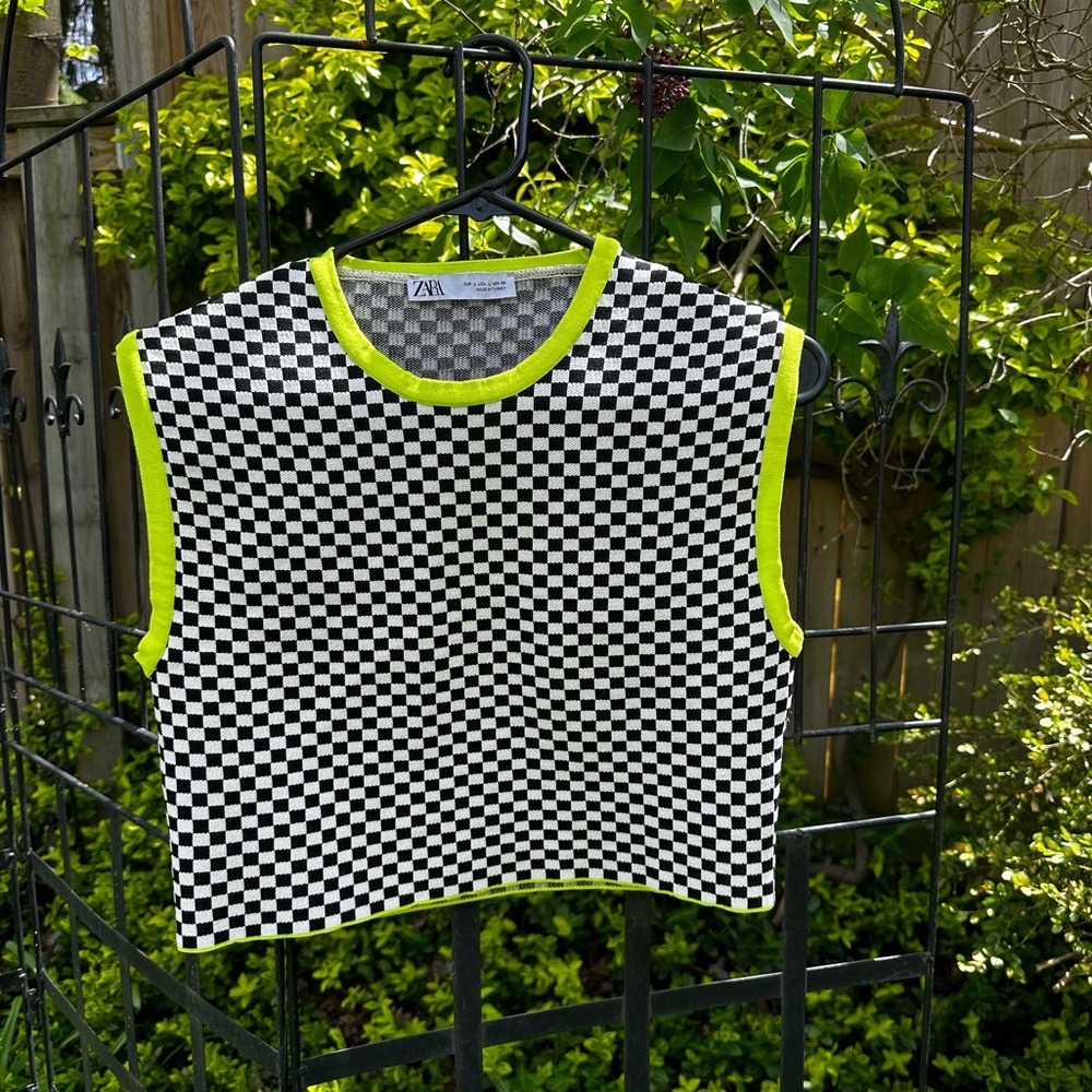 Y2K Check Crop Top - Picture 2 of 6